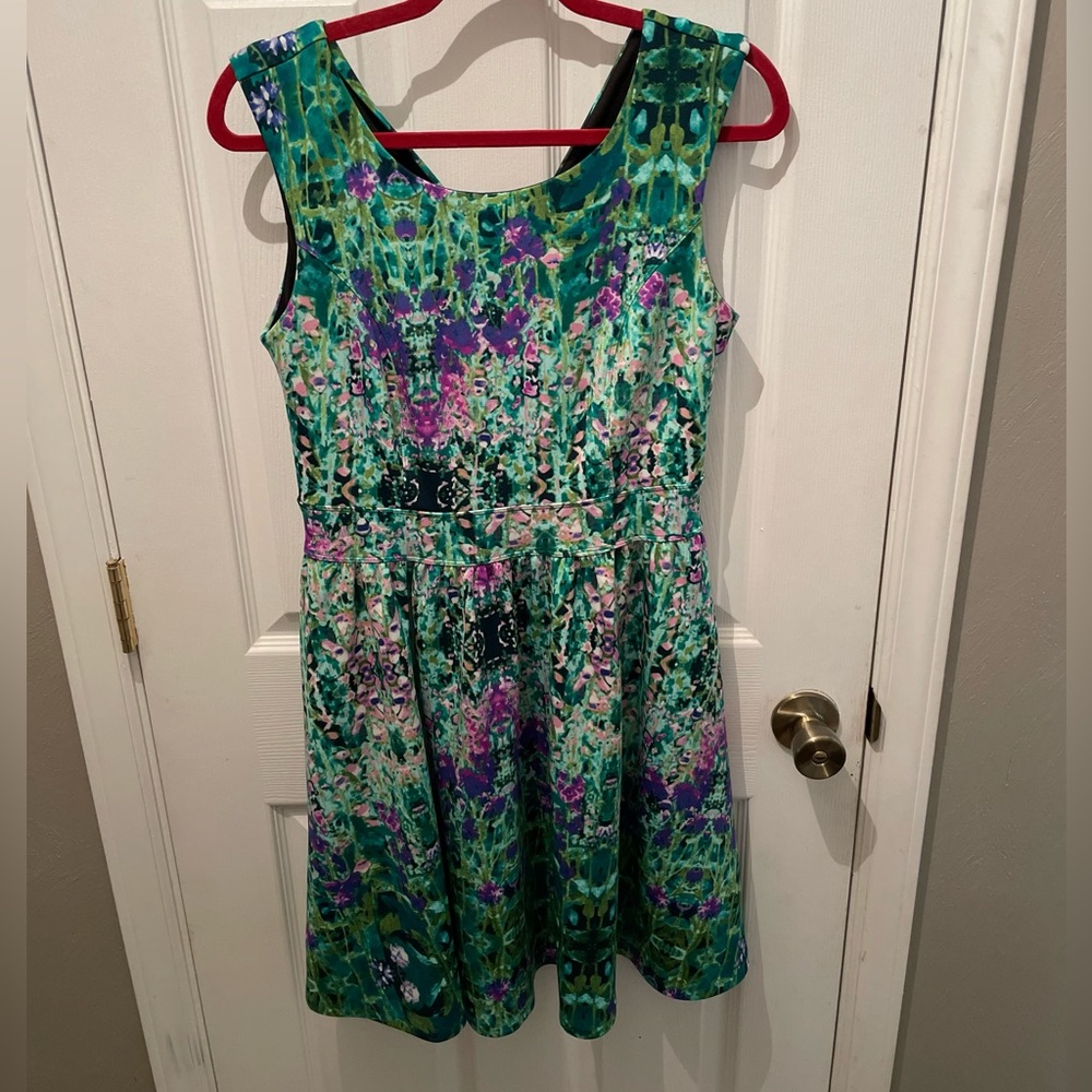 Cynthia Rowley Fit and Flare Water Color Fit and Flair Dress Size 8